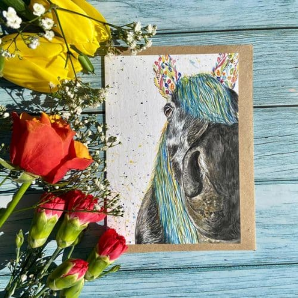 Eco card Finbar the pony