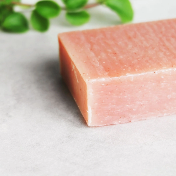 Gardener's soap bar shown unwrapped