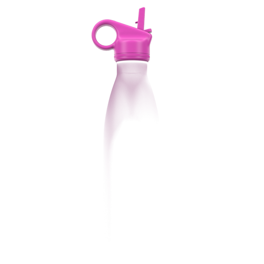 Hot pink straw lid for 260ml SHO bottle