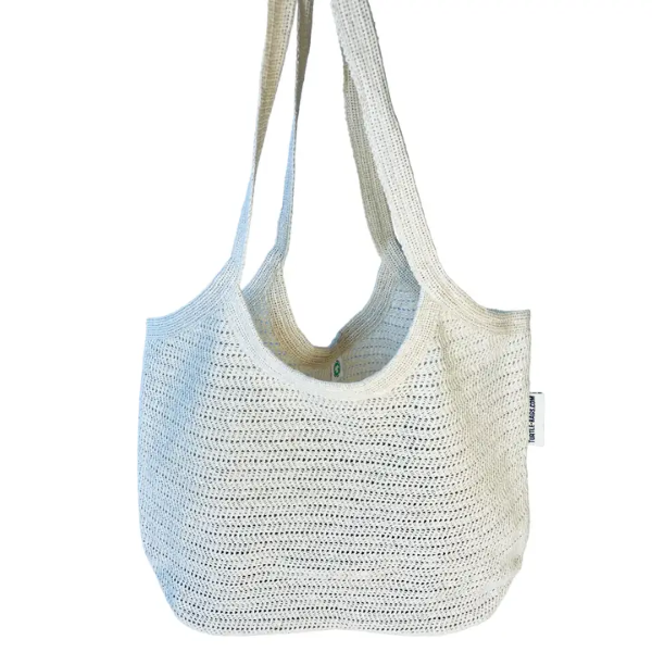 Lace bag in natural pale cream colour