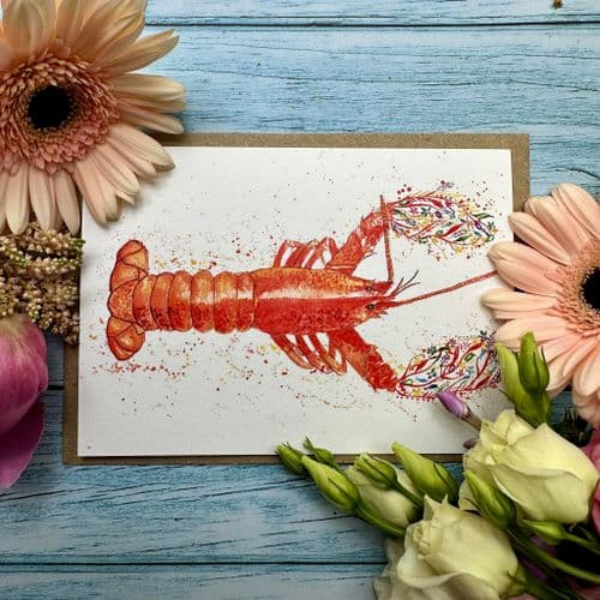 Eco card Larry the lobster