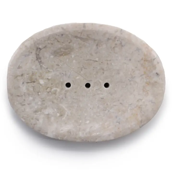 Ancient Wisdom marble soapdish cream