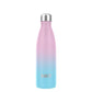 SHO eco-friendly reusable bottle in Blink design (pale blue at bottom, graduating to pale pink at top), 500ml
