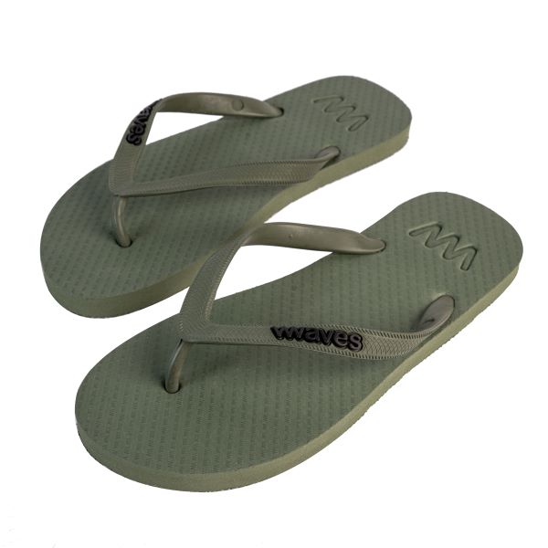 Natural rubber flip flops - The Green Turtle