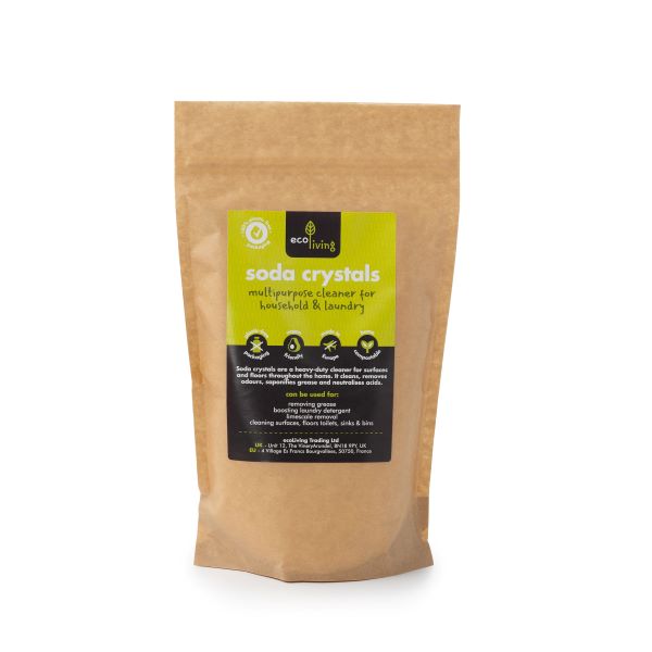 Soda crystals in paper kraft bag