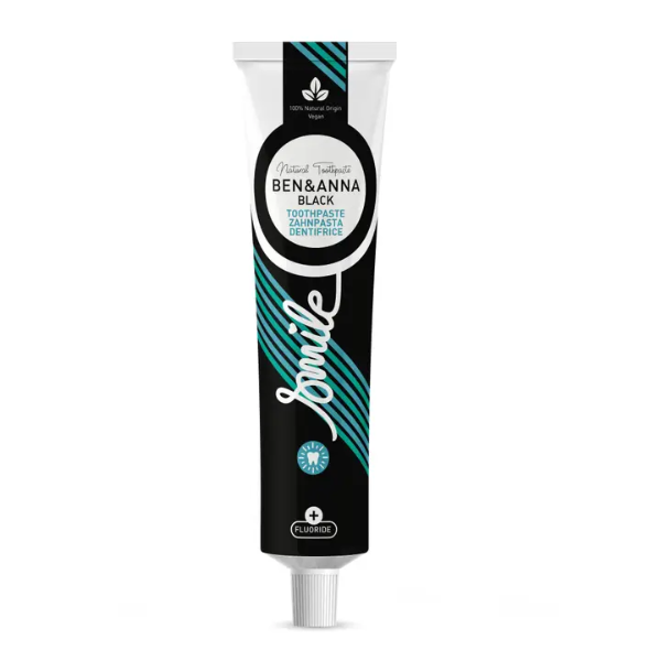 Natural toothpaste in black