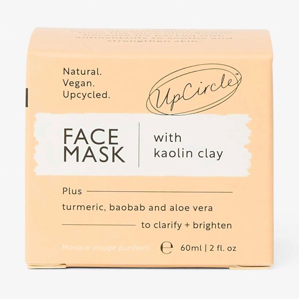 UpCircle face mask cardboard packaging box shown close up