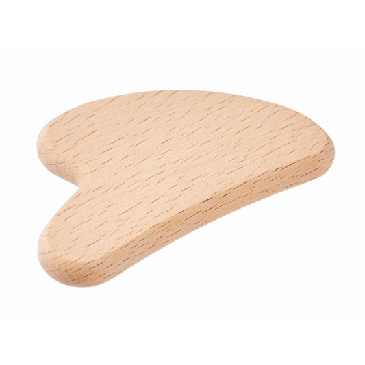 Wooden gua sha facial massage tool