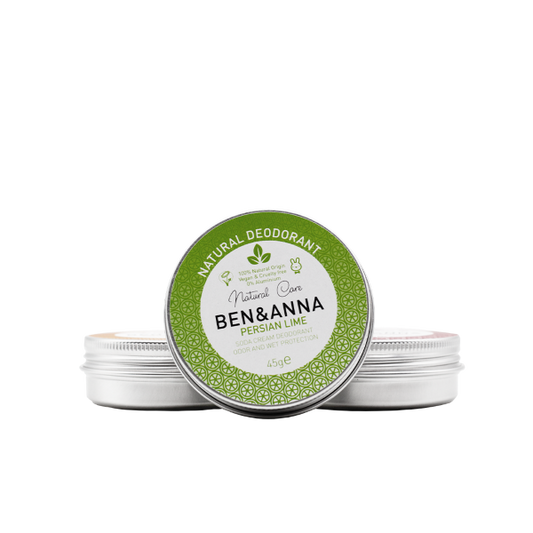 Ben and Anna natural deodorant metal tin Persian Lime