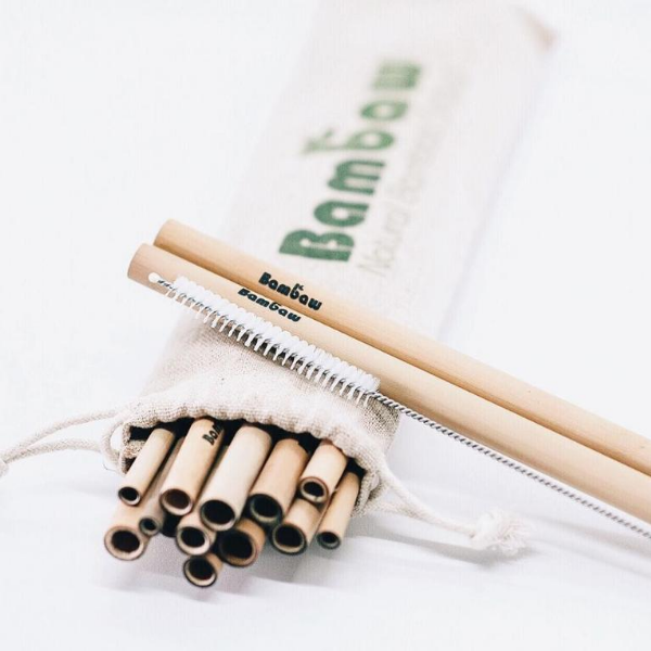 Bamboo straw set