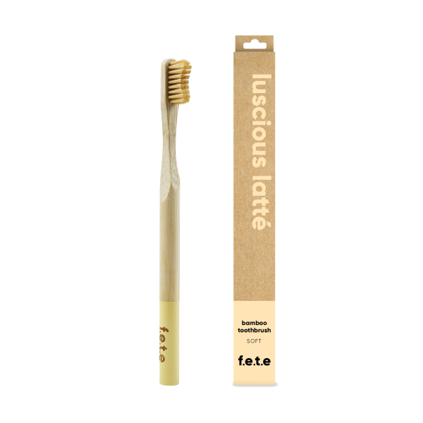 Bamboo toothbrush Luscious latte