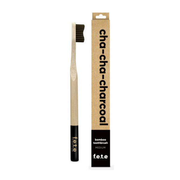 Bamboo toothbrush cha cha charcoal