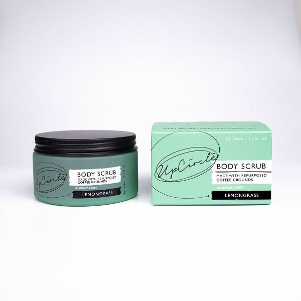 Coffee body scrub from UpCircle lemongrass