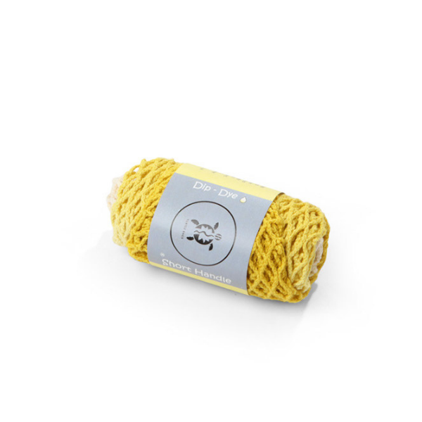 Dip dyed string bag yellow
