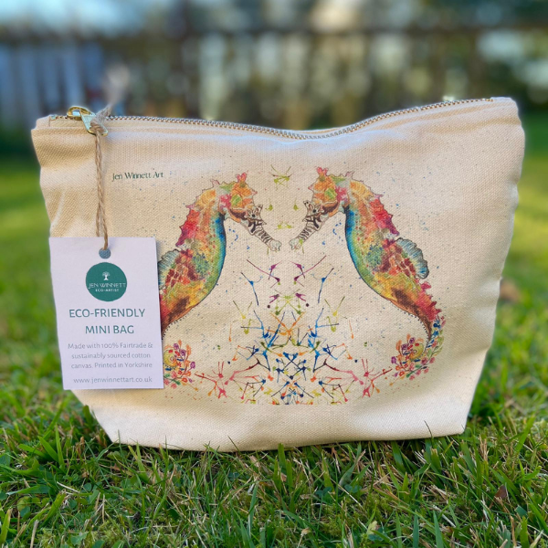Eco mini wash bag Seahorses