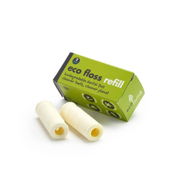 Eco-friendly vegan dental floss refill pack