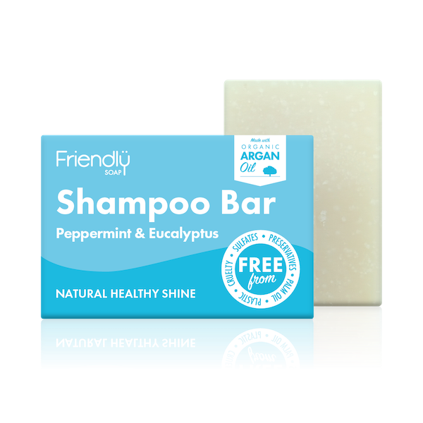 Friendly Soap shampoo bar Peppermint and eucalyptus