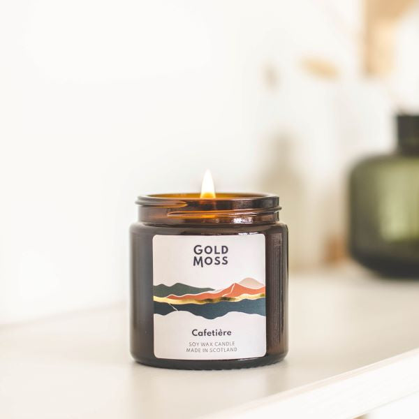 Eco-friendly soy wax candle Cafetiere