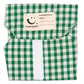 Sandwich wrapper Green check (green background with white background)