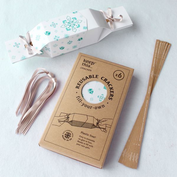 Keep this cracker Reusable Christmas cracker Jewel White
