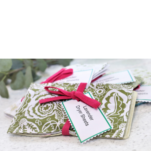 Cotton lavender dryer sheets