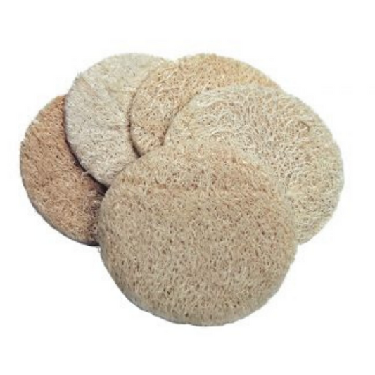 Eco-friendly natural exfoliating peeling pads loofah