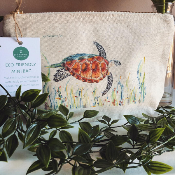 Eco mini wash bag Tranquillity Turtle