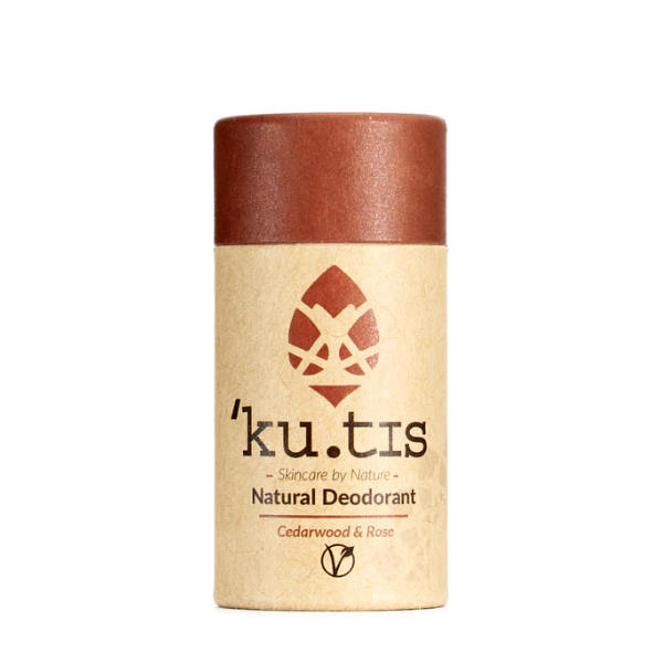 Natural eco-friendly vegan deodorant Cedarwood and rose