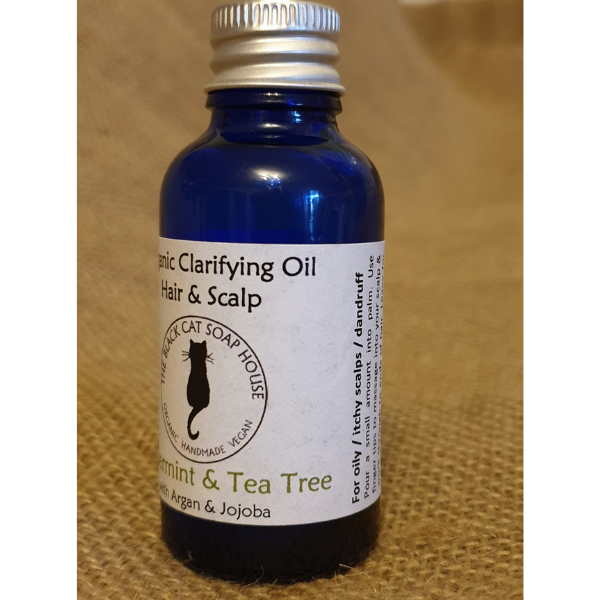 Organic conditioning oil for scalp, skin and hair Peppermint lime and