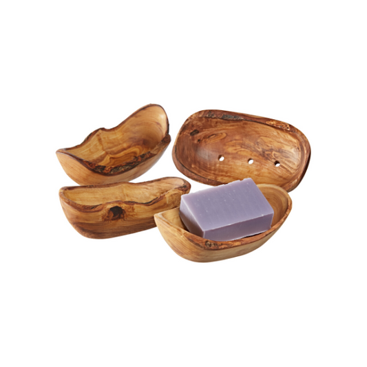 Olive wood soap dish