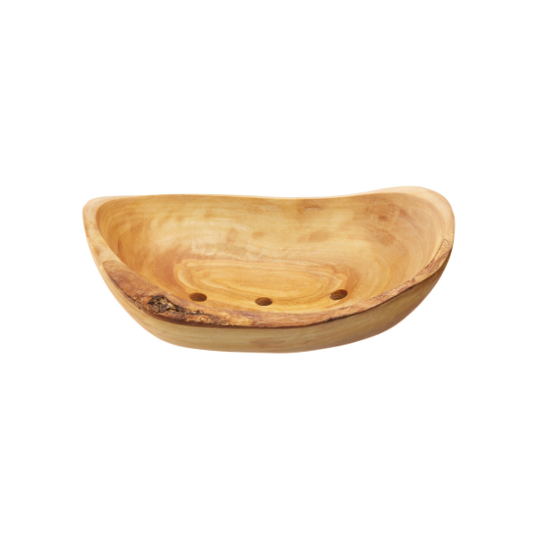 Olive wood soap dish