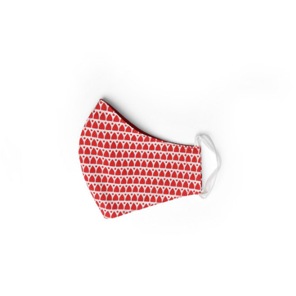 Organic cotton reusable face mask red