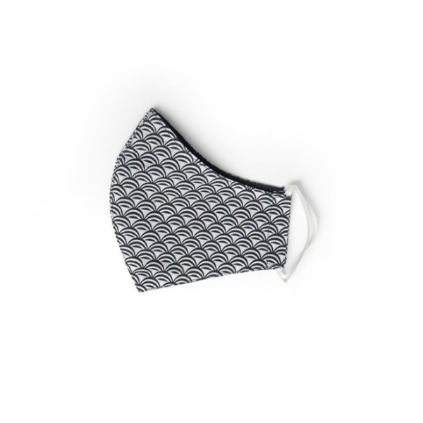 Organic cotton reusable face mask black