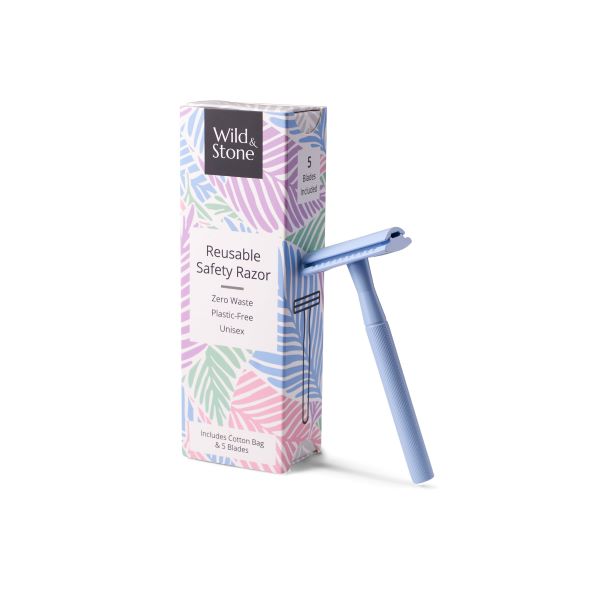 Eco-friendly steel safety razor Blue