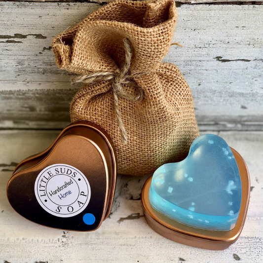 Tin heart soap Feeling beachy