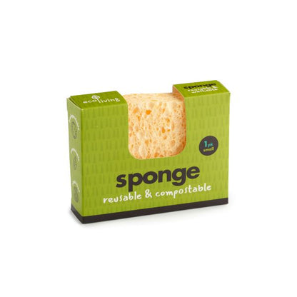 Wavy compostable kitchen sponge