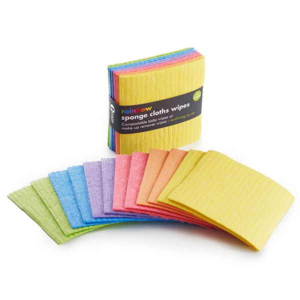 Compostable baby or make-up wipes