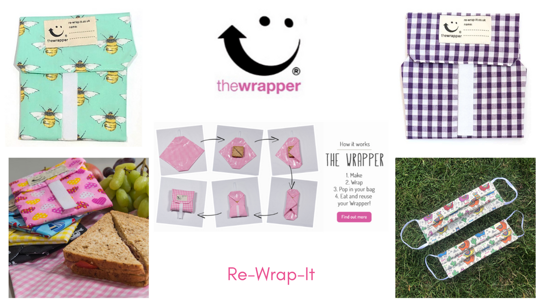 Re-Wrap-It sandwich wrappers and guide to use