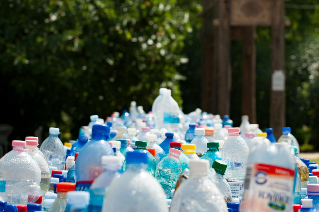 An image showing lots of plastic bottles