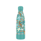 SHO eco-friendly reusable bottle in Tigers design (turquoise background with tigers and jungle flowers)