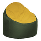 Eco-friendly bean chair Sunset Forest (yellow seat with forest green base)