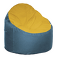 Eco-friendly bean chair Sunset & Ocean (yellow seat with blue base)