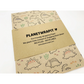 Eco-friendly recyclable wrapping paper in dinosaurs design (brown paper with colourful dinosaurs)