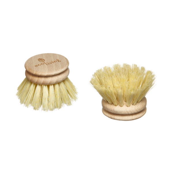 Wooden dish brush replacement head