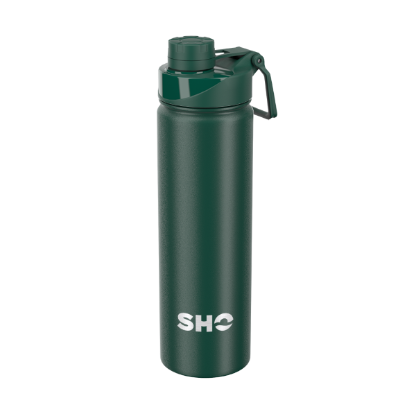 SHO sports bottle in forest green colour