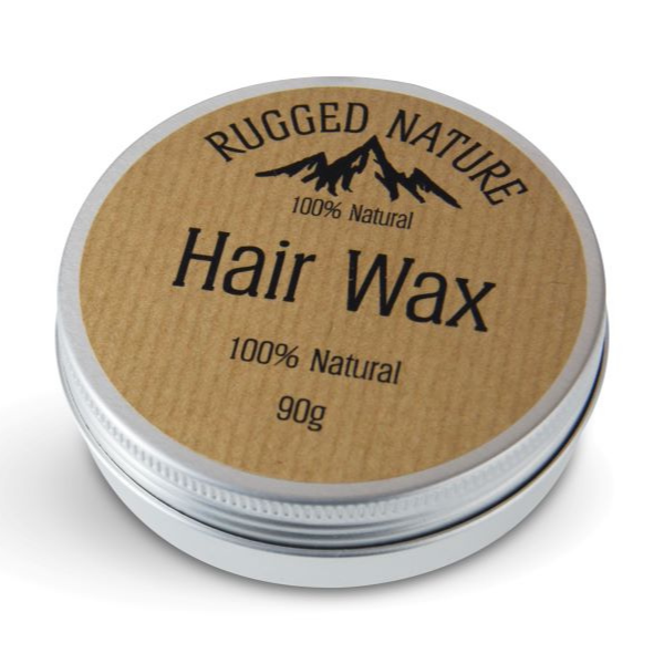 Rugged Natural hair wax in Unscented in an aluminium tin