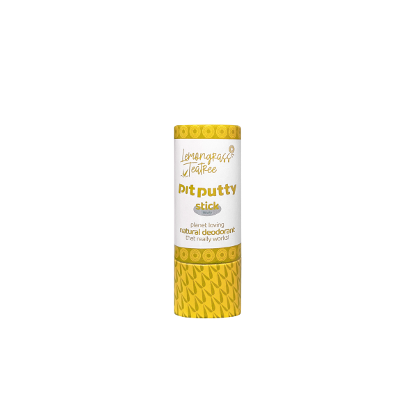 Pit Putty mini deodorant stick made from paper (lemongrass and tea tree scent)