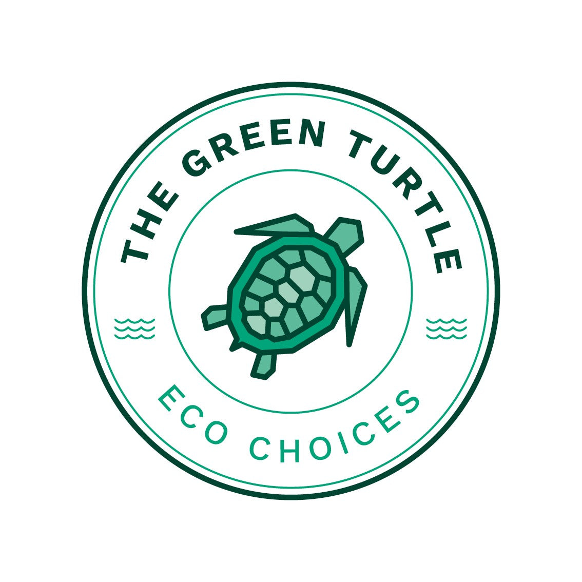 The Green turtle logo - a geometric green turtle with the text 'Eco choices'