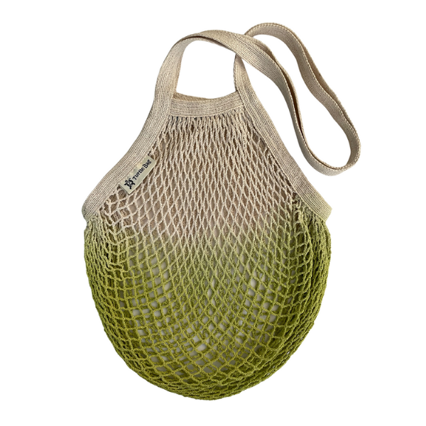 String bag (long handles) - dip dyed organic cotton