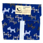 Navy blue scotty dog wrapper (Navy blue background with black and white scotty dogs)